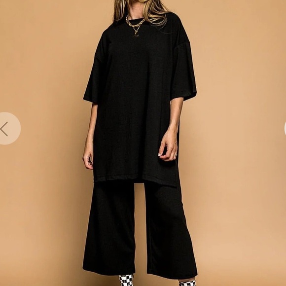 Dressed in LALA Pants - Dressed in Lala black knit playsuit